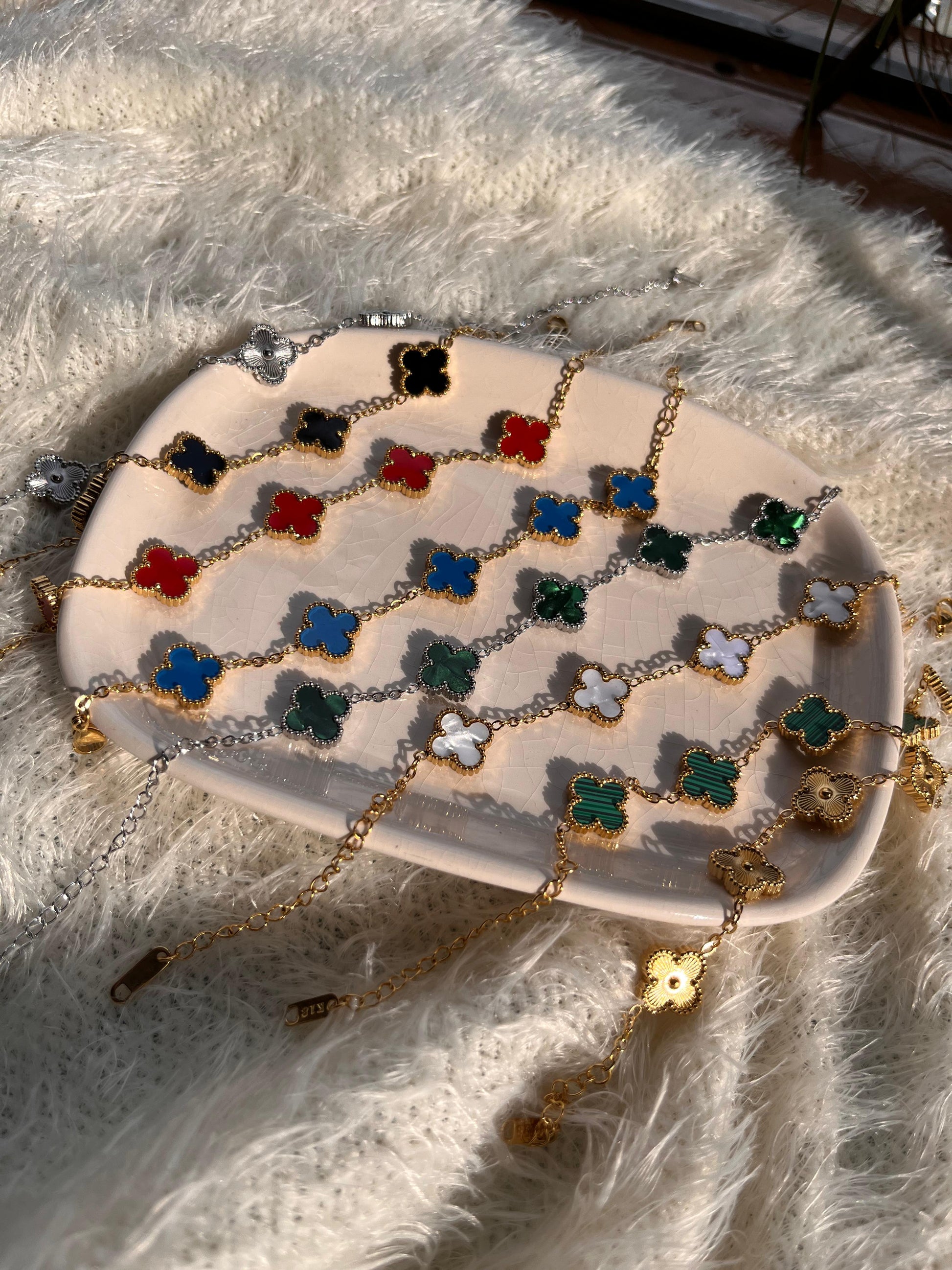 Collar 5 Treboles VC Colores +CAJAREGALO