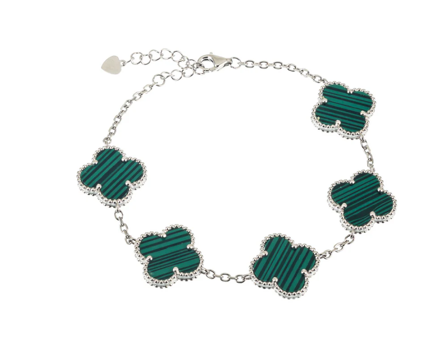 Pulsera Trebol Van Cleef 14K + Caja Regalo