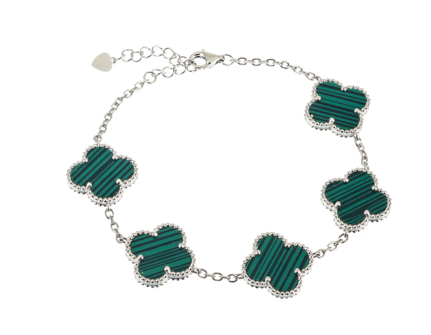 Pulsera Trebol Van Cleef 14K + Caja Regalo