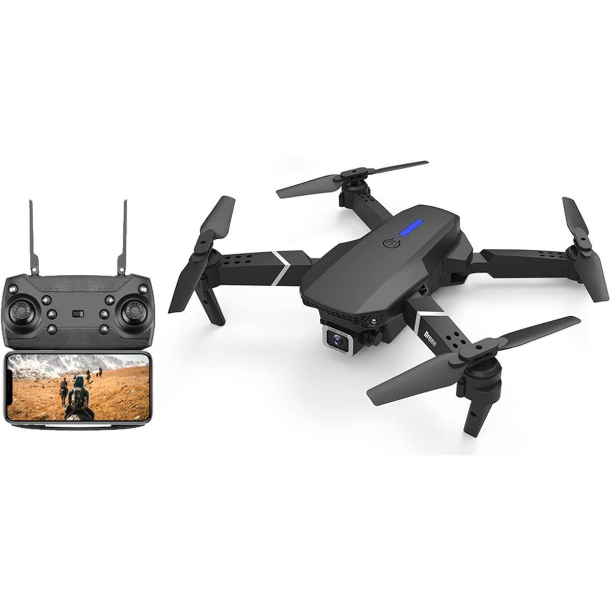 Dron E88 Pro max Plegable con cámara 4k