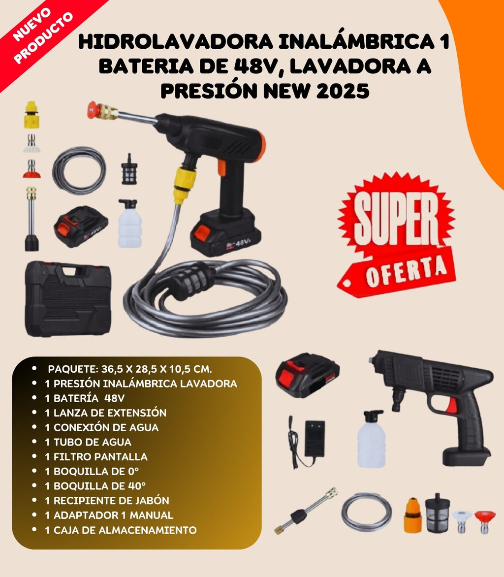 Hidro Lavadora Inalámbrica 48v